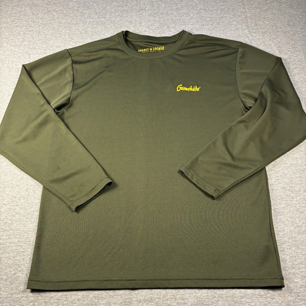 Gamehide Insect Shield ElimiTick Men's Long Sleeve Shirt Green Medium